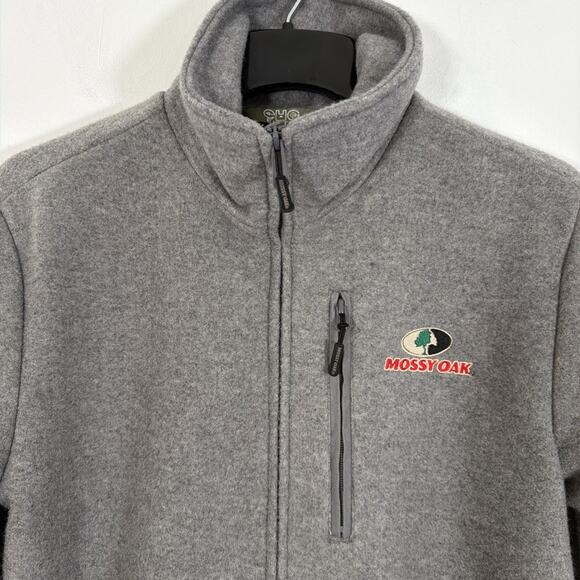 Mossy Oak EHG Elite Medium Full Zip Wool Blend Jacket Coat Mid Weight Outdoor - Picture 2 of 7